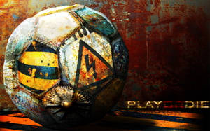 Cool Soccer Ball Grunge Design Wallpaper