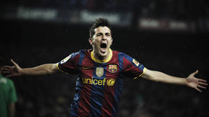 Cool Soccer Player David Villa Wallpaper