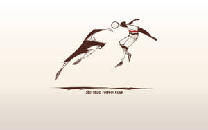 Cool Soccer Sketch Art Wallpaper