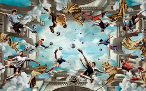 Cool Soccer Star Players Wallpaper