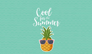Cool Summer Pineapple Art Wallpaper