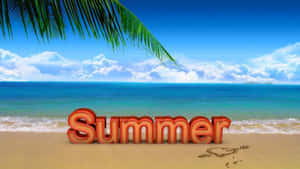 Cool Summer Slogan Art Wallpaper