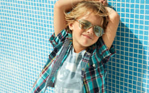 Cool Summer Stylish Boy Outfit Wallpaper