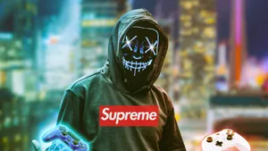 Cool Supreme Purge Mask Wallpaper