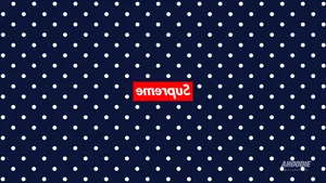 Cool Supreme White Polka Dot Wallpaper