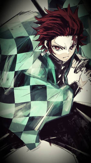 Cool Tanjiro Artwork Kimetsu No Yaiba Wallpaper