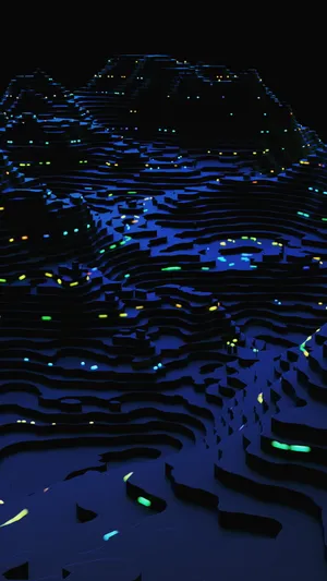 Cool Topographic Map In 3d Wallpaper