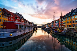 Copenhagen Aesthetic River View Wallpaper