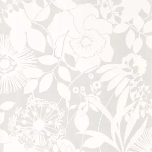 Coquette White Flowers Wallpaper