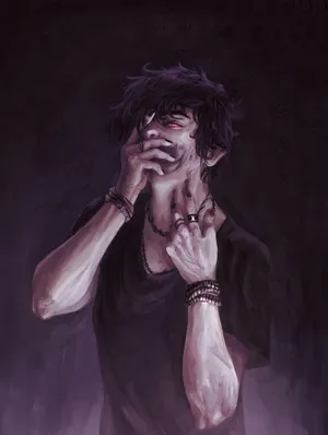 Corpse Husband Emo Art Wallpaper