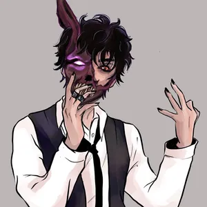 Corpse Husband With Mask Digital Artwork Wallpaper