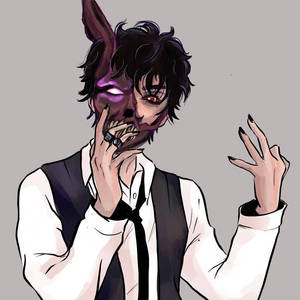 Corpse Husband With Mask Digital Artwork Wallpaper