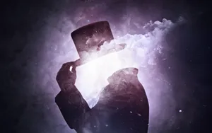 Cosmic Magician_ Hat Tip Wallpaper
