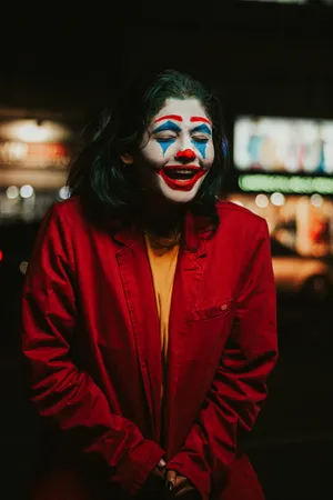 Cosplayer In Cool Joker Outfit Wallpaper