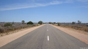 Country Road Powdery Brown Dirt Wallpaper