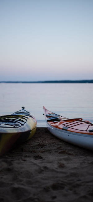 Couple Of Kayaking Equipment Wallpaper