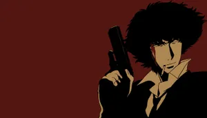 Cowboy Bebop Holding Gun Wallpaper
