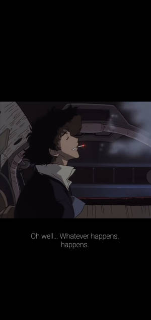 Cowboy Bebop Still Frame Retro Anime Aesthetic Wallpaper