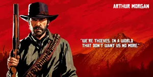 Cowboys Ride Wild Horses In Red Dead Redemption 2 Wallpaper