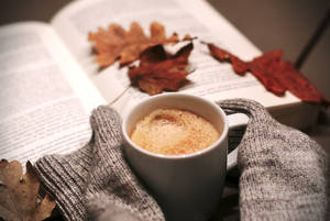 Cozy Autumn Mug Wallpaper