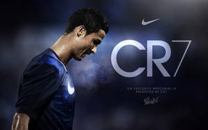 Cr7 Dark Blue Edit Wallpaper