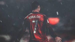 Cr7 Hd Football Game Rain Wallpaper