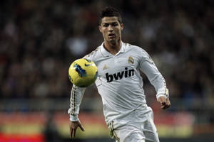 Cr7 Yellow Football Wallpaper