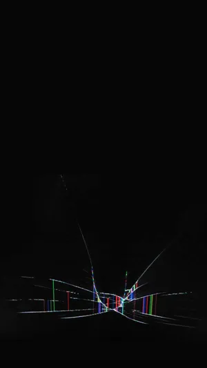 Cracked Screen In Black Wallpaper