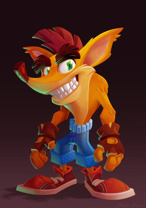 Crash Bandicoot 3d Art Wallpaper