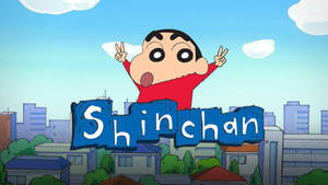 Crayon Shin Chan Shinnosuke In The City Wallpaper