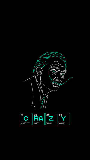 Crazy Salvador Dali Line Art Wallpaper