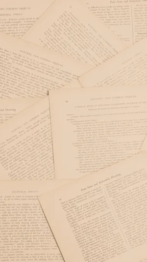 Cream Aesthetic Book Pages Wallpaper