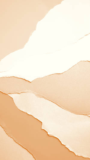 Cream Aesthetic Paper Art Wallpaper