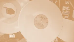 Cream Aesthetic Vinyl Records Wallpaper