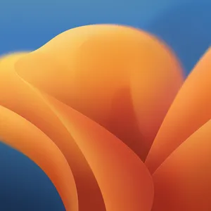 Creative And Uplifting Orange And Teal Abstract Art Wallpaper