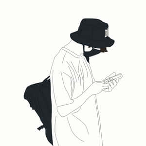 Creative Line Art Design Wallpaper