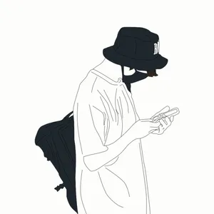 Creative Line Art Design Wallpaper