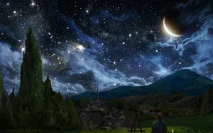 Crescent Moon Wallpaper