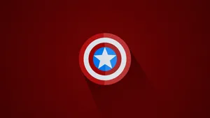 Crimson Captain America Shield Wallpaper
