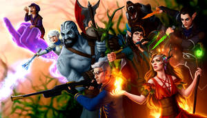 Critical Role Vox Machina Digital Art Wallpaper