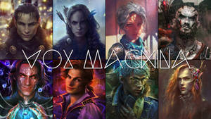 Critical Role Vox Machina Hero Faces Wallpaper