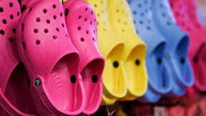 Crocs Footwear Display Wallpaper