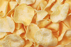 Crunchy Salty Potato Chips Wallpaper