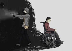 Cryof Fear Dark Passage Illustration Wallpaper