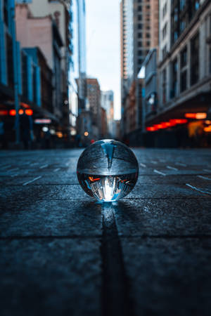 Crystal Ball Globe Reflection Wallpaper