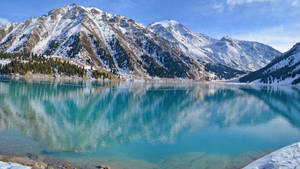 Crystal Clear Big Almaty Lake Wallpaper