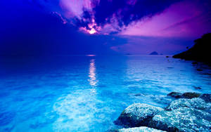 Crystal Clear Blue Ocean Wallpaper