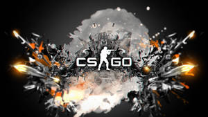 Cs Go Logo Black Gemstones Wallpaper