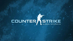 Cs Go Logo Smoky Blue Wallpaper