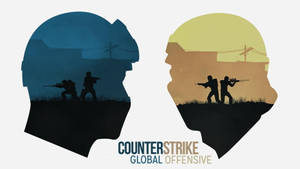 Cs Go Two Heads, Two Teams Wallpaper